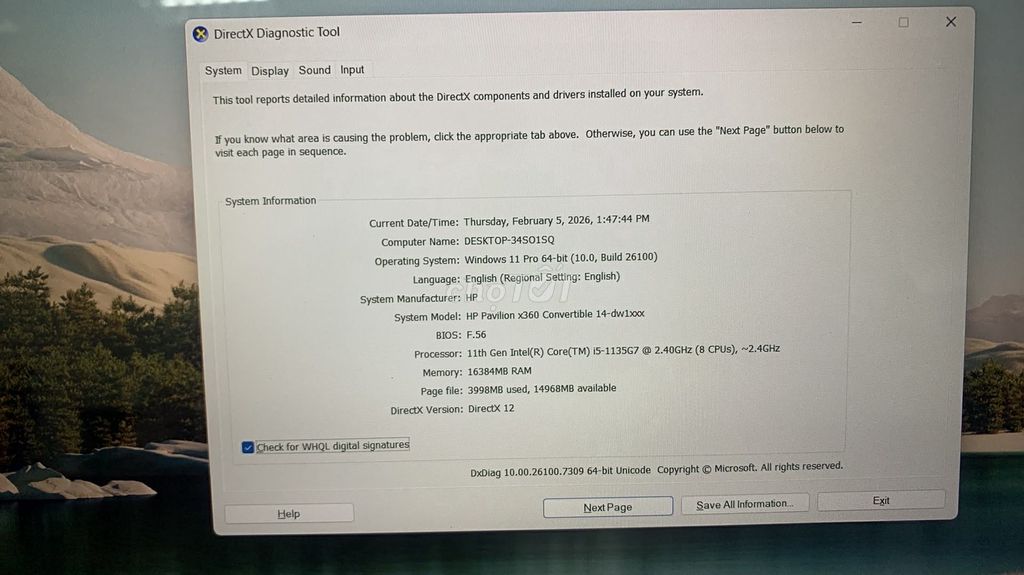 HP Pavilion x360 14 inch i5 Gen 11 16GB/256GB. Mua bán Laptop tại Quận 4 Tp Hồ Chí Minh được đăng bởi LomComStore hình 1