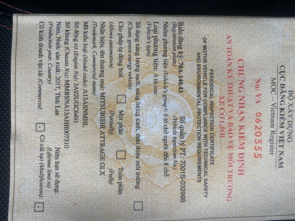 Mitsubishi Attrage 2017 1.2MT - 70754 km. Mua bán Ô tô tại Huyện Củ Chi Tp Hồ Chí Minh được đăng bởi TRAN GIA PHU hình 8