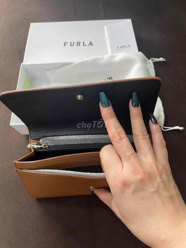 ví cầm tay Furla Cognac.new+tag.bao auth.0000