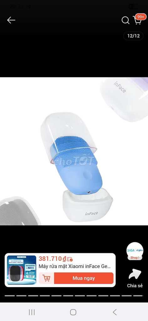 Máy rửa mặt Xiaomi inFace MS2000 Xanh. Mua bán Phụ kiện thời trang khác tại Quận 7 Tp Hồ Chí Minh được đăng bởi Huỳnh hình 1