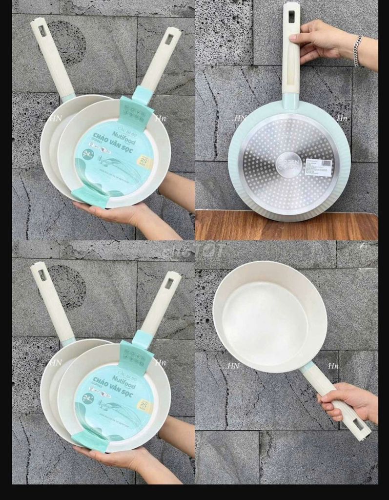 Chảo chống dính Nutifood vân đá 24cm. Mua bán Dụng cụ nhà bếp tại Quận Thanh Khê Đà Nẵng được đăng bởi Gia Dụng Thủy Lê hình 1