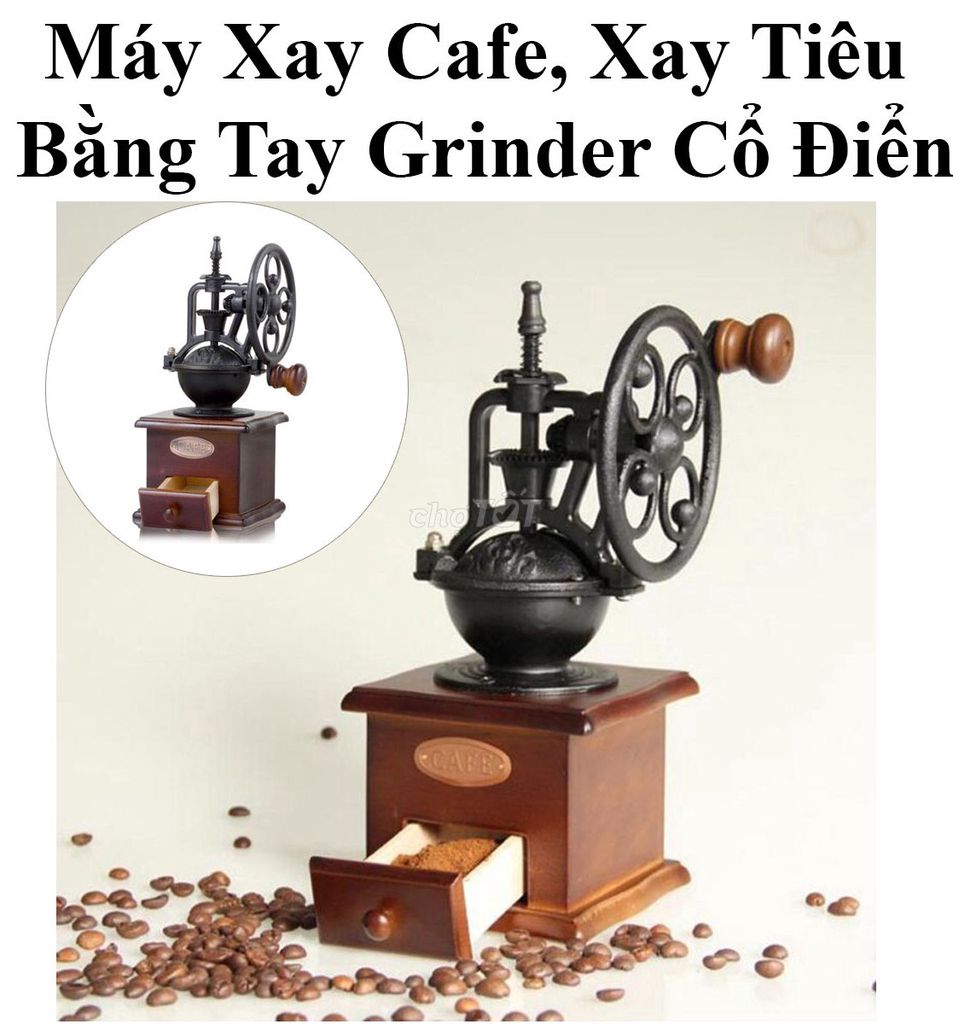 Máy xay cà phê Phong Cách Cổ Điển Sang Trọng. Mua bán Bếp, lò, đồ điện nhà bếp tại Thành phố Biên Hòa Đồng Nai được đăng bởi Phạm Quỳnh hình 1