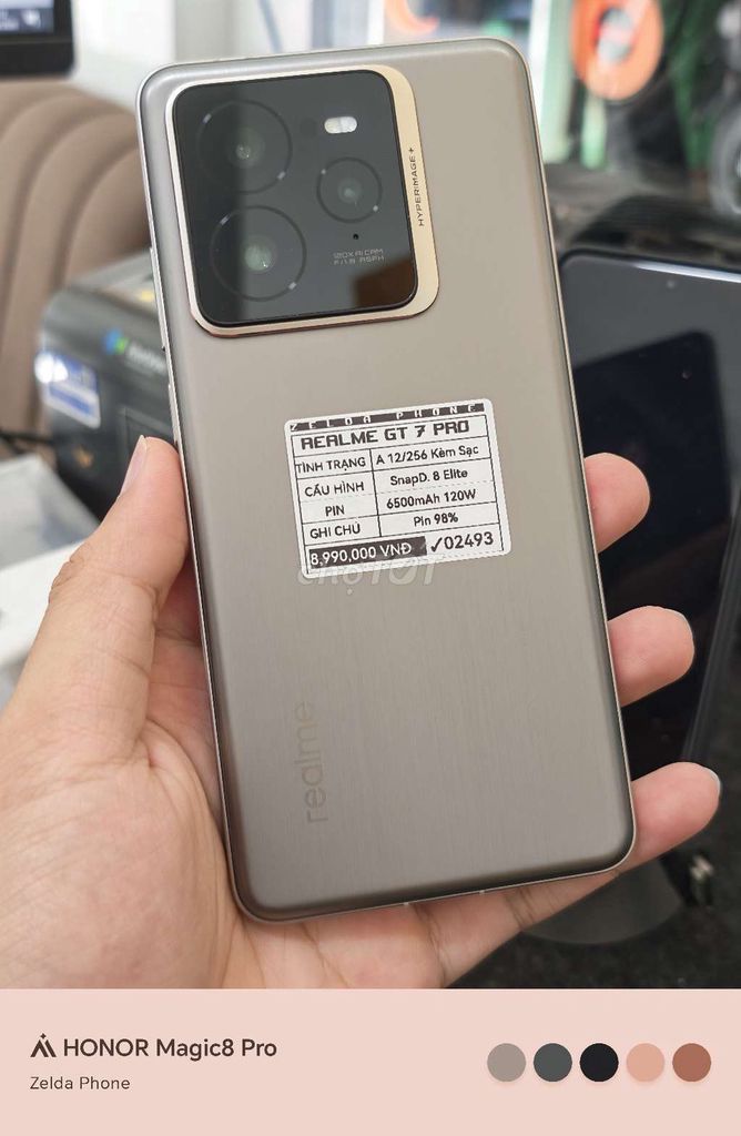 Realme GT 7 Pro 256GB Xám 98% Fullbox. Mua bán Điện thoại tại Quận Ninh Kiều Cần Thơ được đăng bởi Zelda Phone hình 1