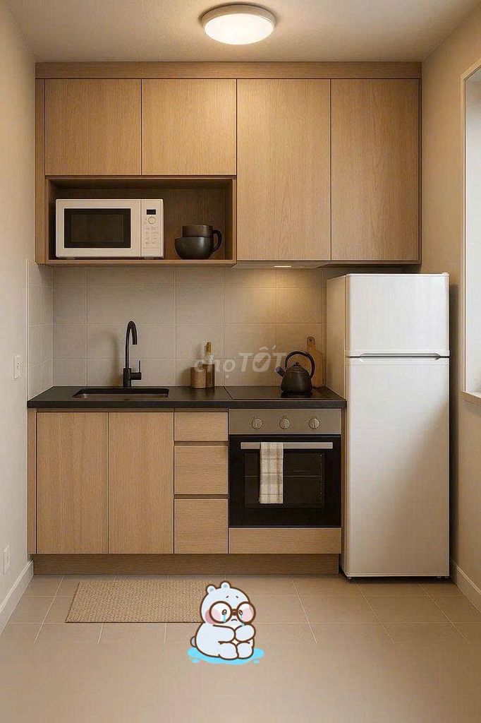 Tủ bếp Gỗ Nâu nhạt Hiện đại. Mua bán Tủ, kệ gia đình tại Quận Gò Vấp Tp Hồ Chí Minh được đăng bởi Thanh lý Phú Cường hình 1