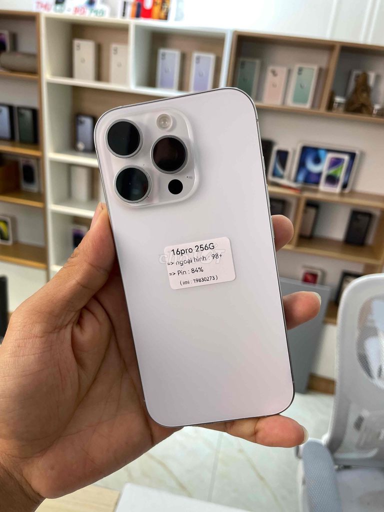 iPhone 16 Pro 256GB Trắng. Mua bán Điện thoại tại Quận Gò Vấp Tp Hồ Chí Minh được đăng bởi Icon Mobile hình 1