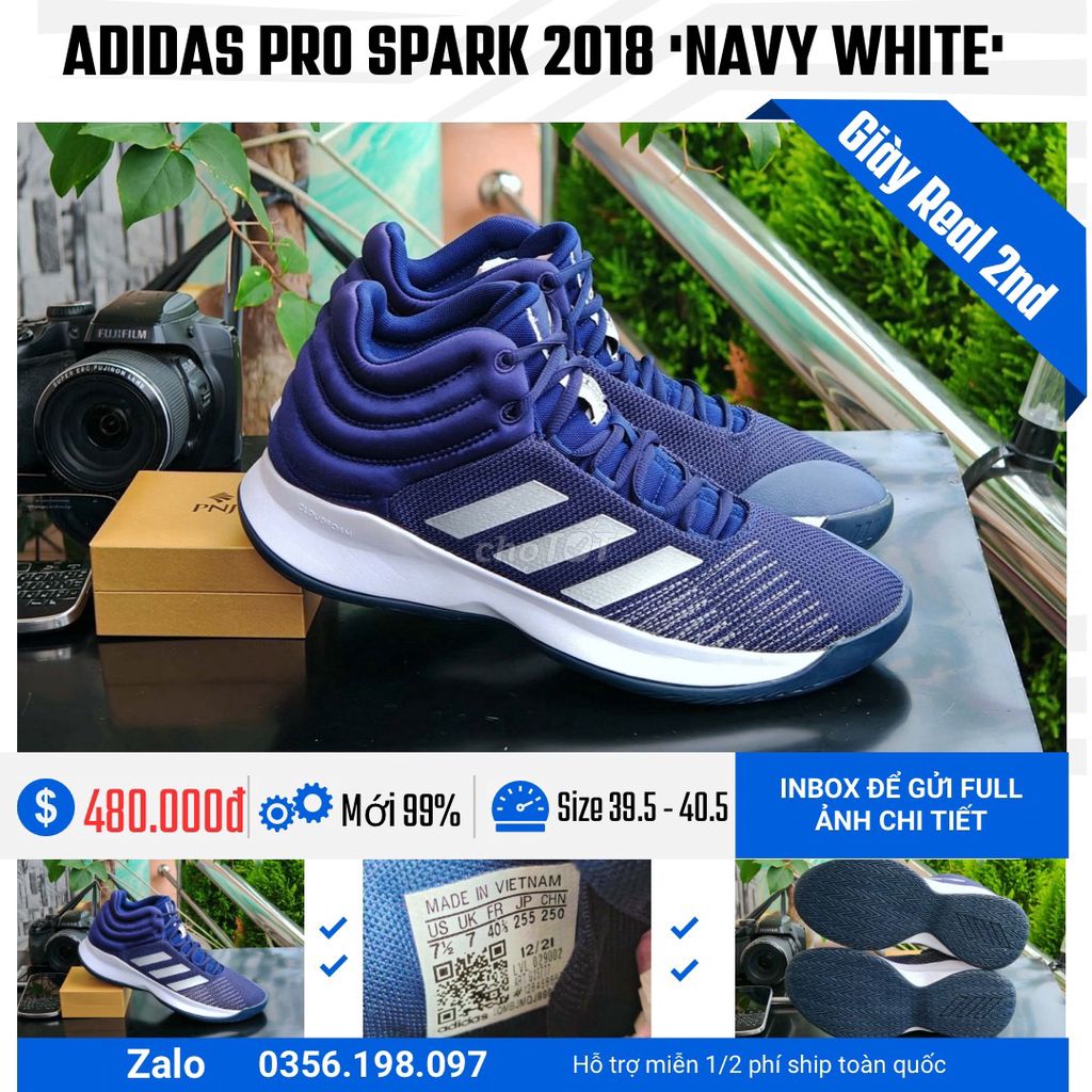 [CHÍNH HÃNG] [Mới 99%] Giày Adidas Pro Spark 2018. Mua bán Giày dép tại Quận Ngô Quyền Hải Phòng được đăng bởi chú CÔNG AN bán giày CHÍNH HÃNG hình 1