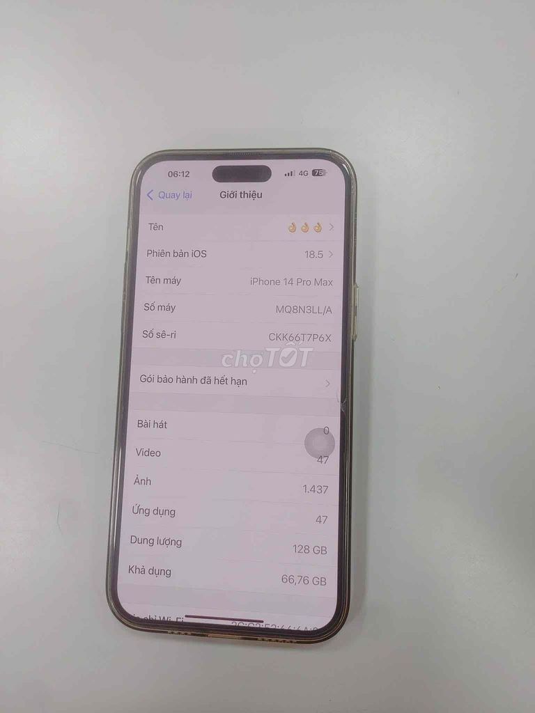 Apple iPhone 14 Pro Max 128GB Đen. Mua bán Điện thoại tại Huyện Nho Quan Ninh Bình được đăng bởi Lâm hình 1