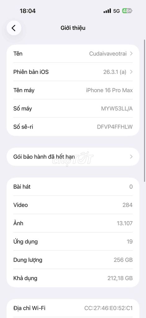 Apple iPhone 16 Pro Max 256GB Nguyên zin. Mua bán Điện thoại tại Quận Thanh Xuân Hà Nội được đăng bởi bé bự hình 1