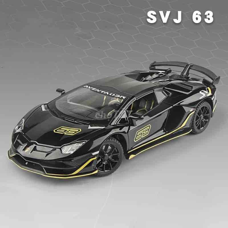 mô hình xe hơi lamborghini aventador svj 63 tỉ lệ