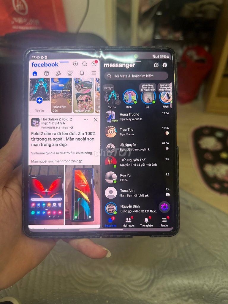 Samsung Z Fold 3 512GB Like New. Mua bán Điện thoại tại Quận 1 Tp Hồ Chí Minh được đăng bởi Hội Đồ Điện Tử hình 1