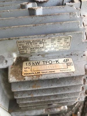 Mô tơ Hitachi 2hp 3 pha. Mua bán Đồ chuyên dụng, Giống nuôi trồng tại Thành phố Quảng Ngãi Quảng Ngãi được đăng bởi Điện cơ Nam Phát