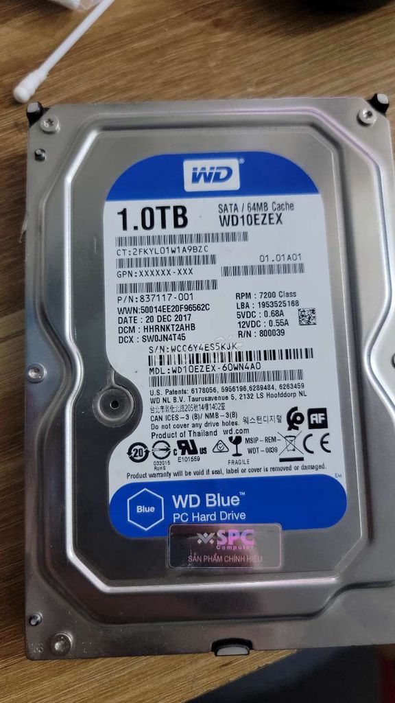 Hdd 1tb bóc máy sk 100