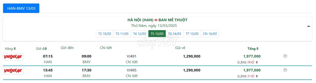 HÀ NỘI  BAN MÊ THUỘT Thứ Năm, ngày 13/03/2025