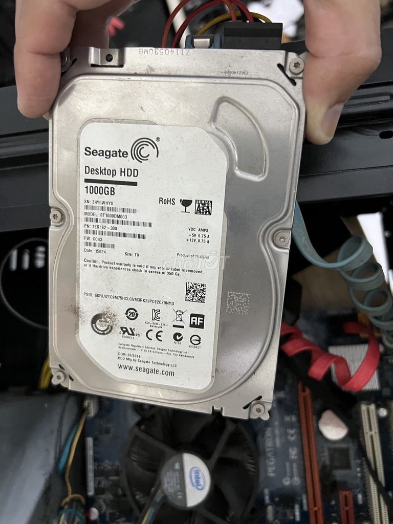 Ổ cứng HDD Seagate 1TB 7200 RPM ./. Mua bán Linh kiện (RAM, Card...) tại Quận Tây Hồ Hà Nội được đăng bởi MayTinhGiaReHaNoi hình 1