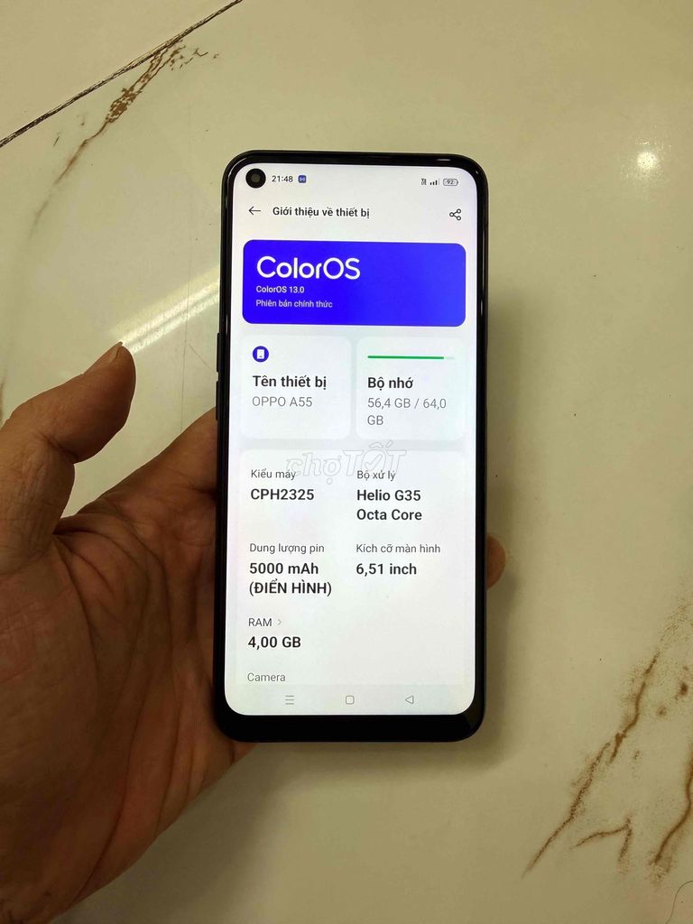 Bán Oppo A55 zin xấu oin 5000. Mua bán Điện thoại tại Quận Hà Đông Hà Nội được đăng bởi Mạnh Mobile hình 1