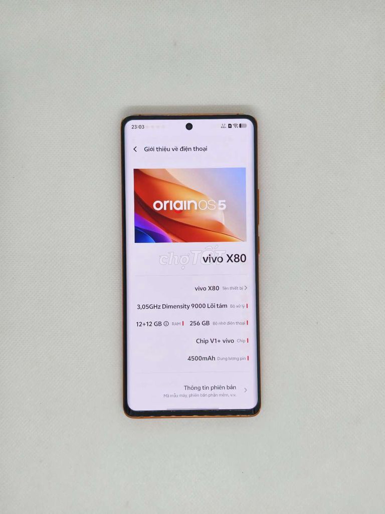 Vivo X80 12/256GB, full chức năng, có ship. Mua bán Điện thoại tại Quận Thanh Xuân Hà Nội được đăng bởi Đỗ Mạnh Nhuận hình 1