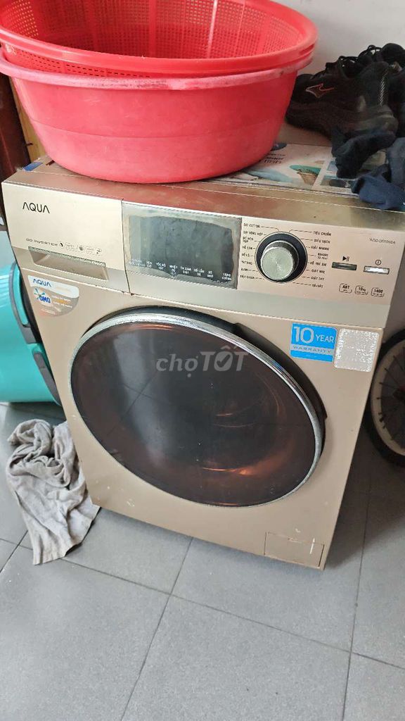Máy giặt Aqua DD Inverter Vàng đồng cũ. Mua bán Máy giặt tại Quận 12 Tp Hồ Chí Minh được đăng bởi A Khang hình 1
