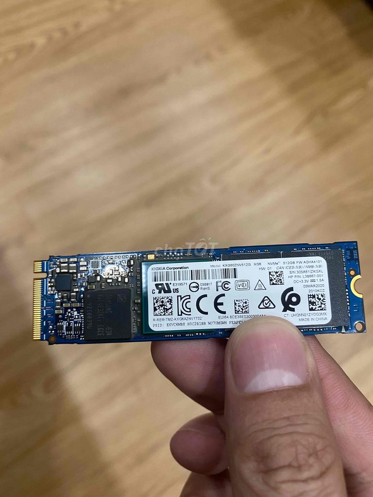 SSD Nvme 512G Toshiba zin máy Hp Gaming Win 10