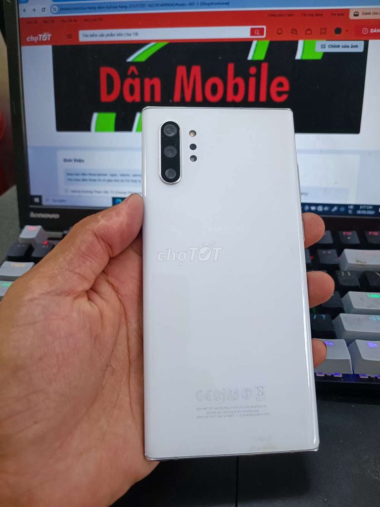 SAMSUNG NOTE 10 PLUS 5G 12GB.256GB MÁY ĐẸP FULL CN. Mua bán Điện thoại tại Quận Bình Thạnh Tp Hồ Chí Minh được đăng bởi Dân Mobile hình 1