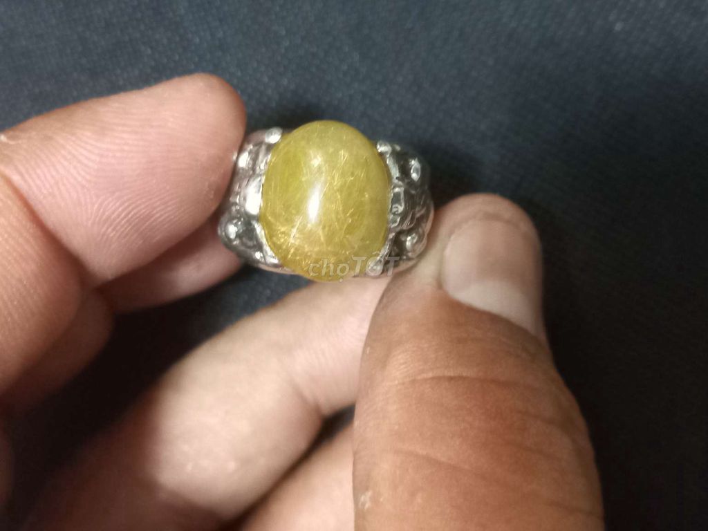 Nhẫn Bạc Đá Thạch Anh Size 18.5-19. Mua bán Phụ kiện thời trang khác tại Quận 7 Tp Hồ Chí Minh được đăng bởi Vòng Tay Phật Pháp Phong Thủy Chất Lượng hình 1