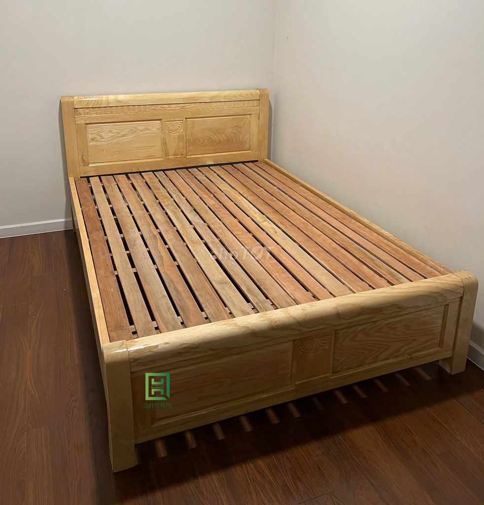 GIƯỜNG GỖ SỒI TỰ NHIÊN MÀU VÀNG - GIƯỜNG GỖ SỒI. Mua bán Giường, chăn ga gối nệm tại Quận Bình Thạnh Tp Hồ Chí Minh được đăng bởi LÊ VĂN HÙNG hình 1