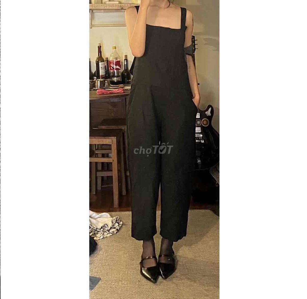 Yếm Nữ Linen Đen S, M. Mua bán Quần áo tại Quận Ba Đình Hà Nội được đăng bởi Lơ Mơ hình 1