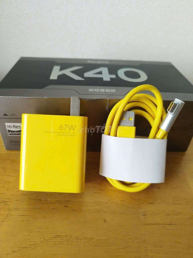 Sạc điện thoại Xiaomi K40 Gaming 67W Vàng. Mua bán Phụ kiện (Màn hình, Chuột...) tại Quận Tân Phú Tp Hồ Chí Minh được đăng bởi DT Nguyễn  hình 1