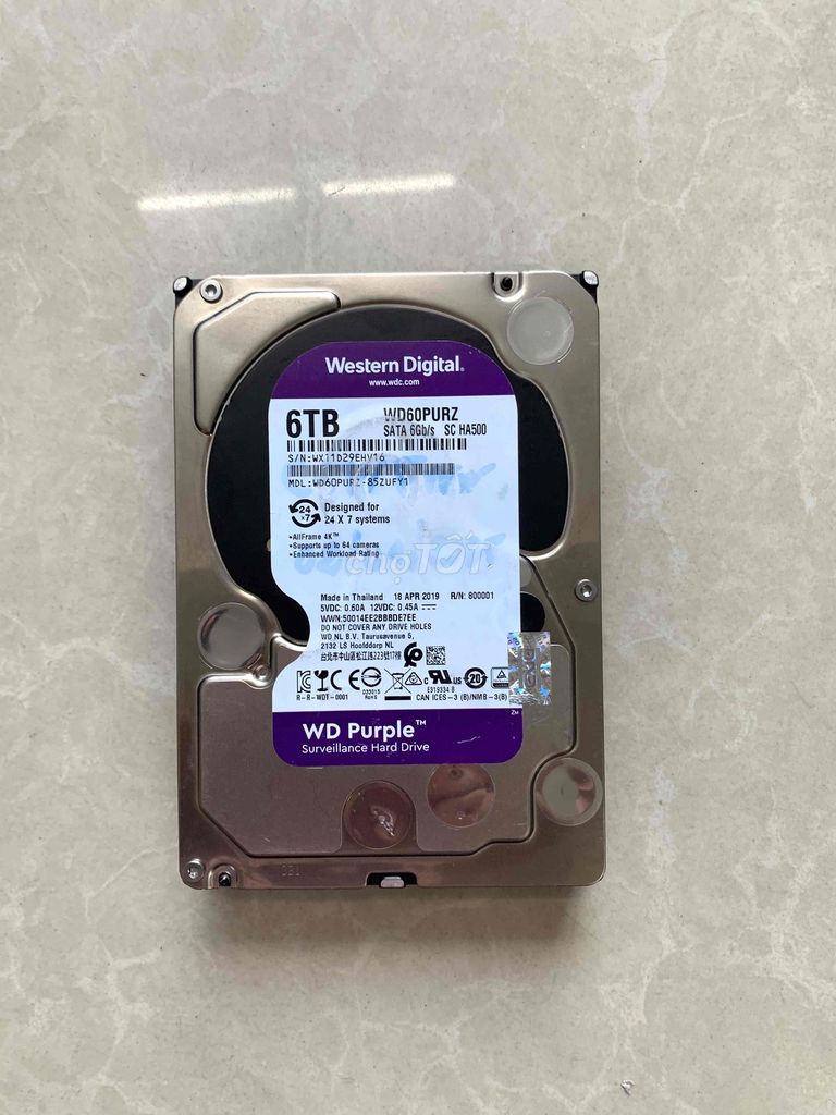 ổ cứng pc western 6tb sk100% tím. Mua bán Linh kiện (RAM, Card...) tại Quận Tân Phú Tp Hồ Chí Minh được đăng bởi Nguyễn Phong hình 1