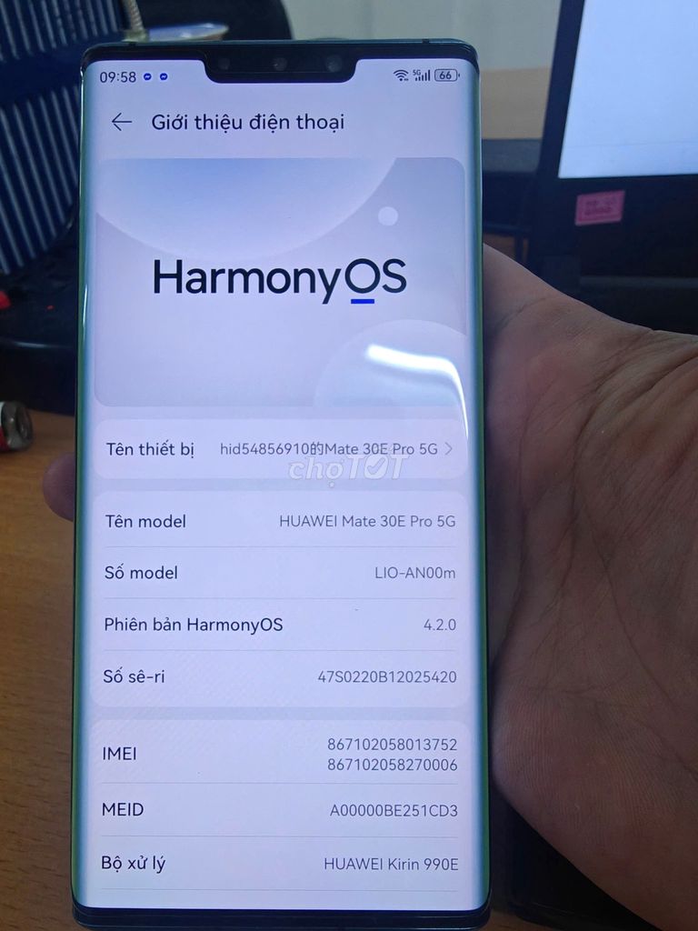 Huawei Mate 30E Pro 5G 128GB Xanh. Mua bán Điện thoại tại Quận Phú Nhuận Tp Hồ Chí Minh được đăng bởi Vinh Huỳnh hình 1
