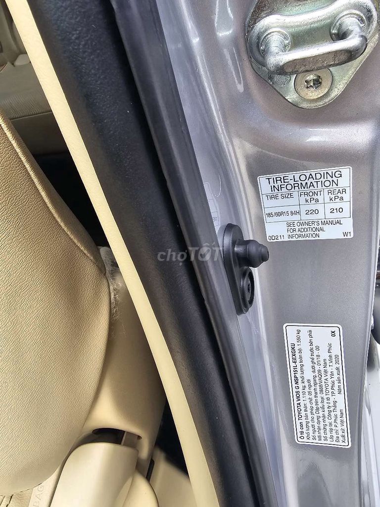 VIOS 1.5G SX 2020 AT 86000KM BẢO HÀNH 1 NĂM. Mua bán Ô tô tại Quận Bình Tân Tp Hồ Chí Minh được đăng bởi Lê Tử can  hình 14