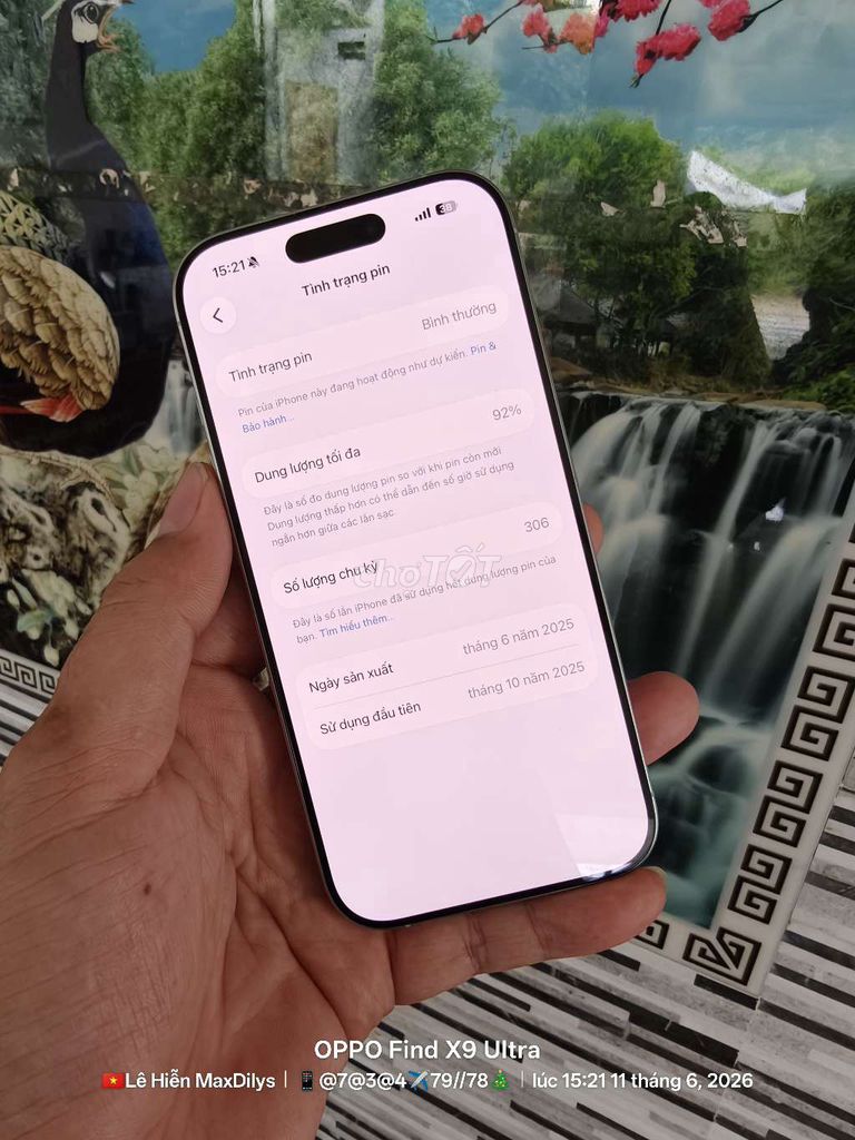 Apple iPhone 16 Pro 128GB VN Trắng BH 11/2026. Mua bán Điện thoại tại Thành phố Mỹ Tho Tiền Giang được đăng bởi LH Max Dilys hình 1
