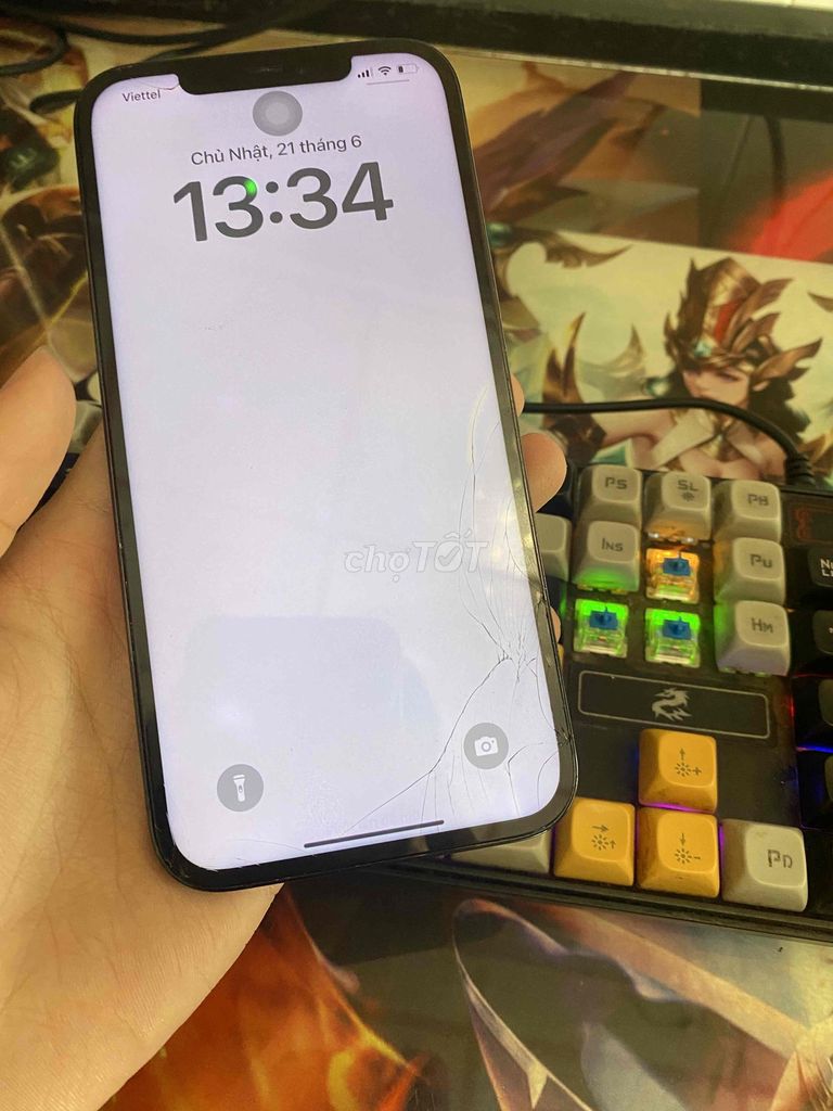 Apple iPhone 12 Pro Max 256GB Màn lô vỡ nhẹ. Mua bán Điện thoại tại Huyện Bình Chánh Tp Hồ Chí Minh được đăng bởi Toàn Mai Quốc hình 1