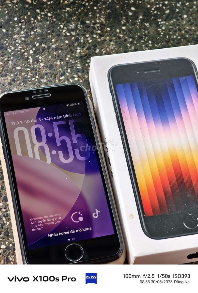 iPhone SE 3 VN/A 5G xài 2 sim Có box . Mua bán Điện thoại tại Thành phố Long Khánh Đồng Nai được đăng bởi Thuận Mua Vừa Thì Bán hình 1
