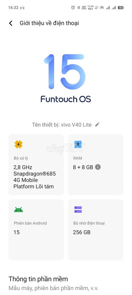 Vivo V40 Lite 256GB. Mua bán Điện thoại tại Huyện Sông Lô Vĩnh Phúc được đăng bởi 00h00 shop hình 1
