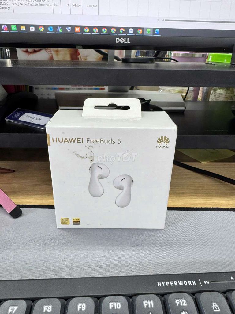 Tai nghe Bluetooth Huawei Freebuds 5 Trắng. Mua bán Tivi, Âm thanh tại Thành phố Thủ Đức Tp Hồ Chí Minh được đăng bởi Sóc hình 1