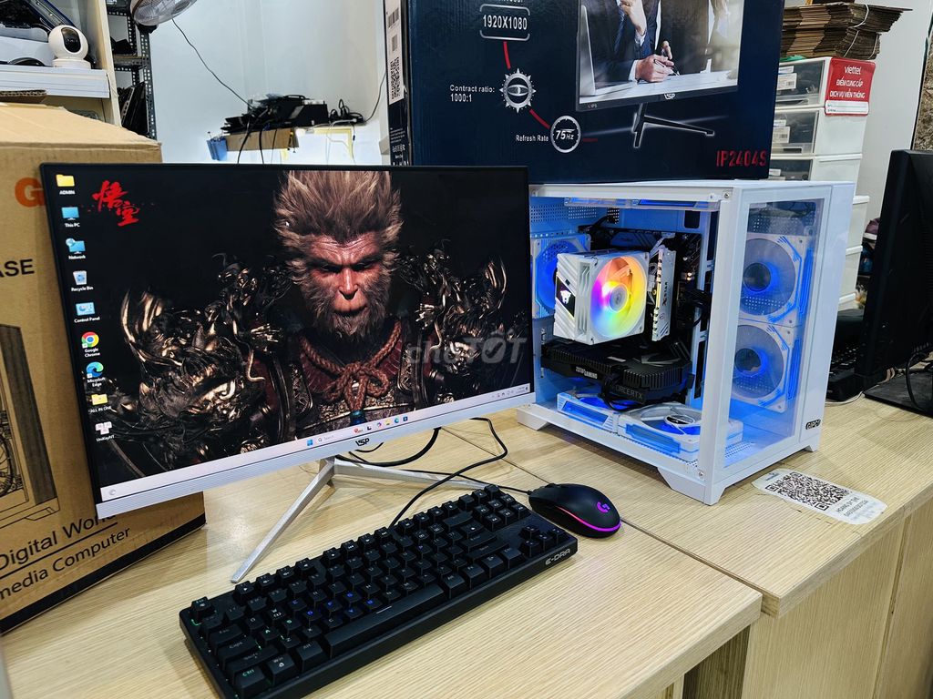 THANH LÝ CASE I5 12400F RAM 16 RTX 2060 CASE BỂ