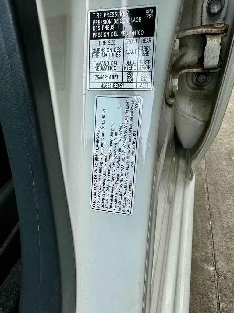 Toyota Wigo 2021 1.2 AT - lướt 22000 km - 40 Tr PK. Mua bán Ô tô tại Thành phố Thủ Đức Tp Hồ Chí Minh được đăng bởi MR HUY hình 15