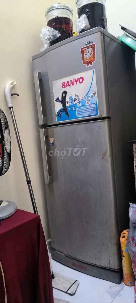 Tủ lạnh Sanyo Xám. Mua bán Tủ lạnh tại Quận Tân Bình Tp Hồ Chí Minh được đăng bởi Đại Thắng hình 1