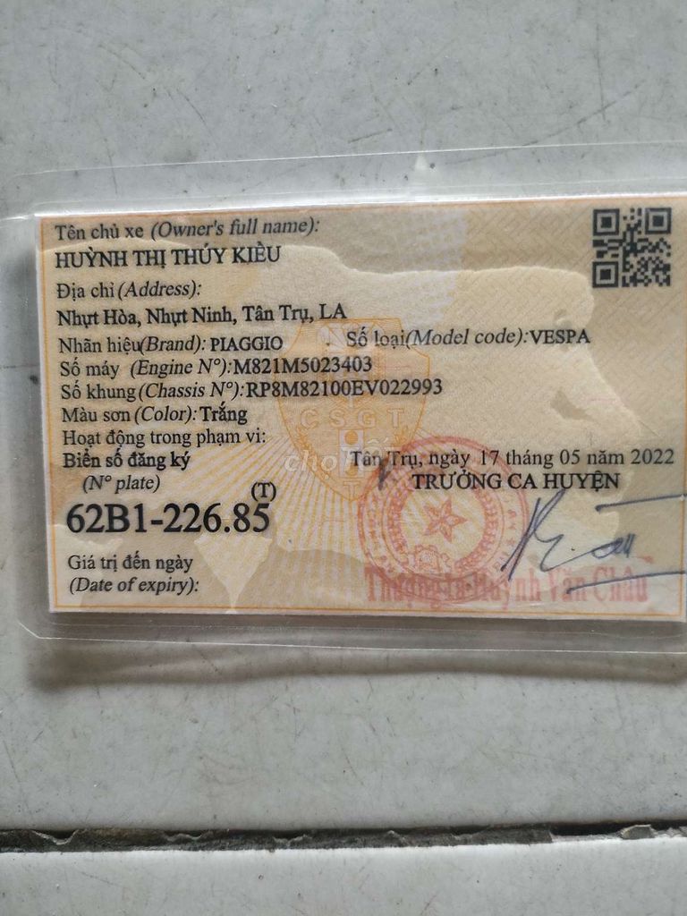 Xe mới mua. Mua bán Xe máy tại Quận Ninh Kiều Cần Thơ được đăng bởi Lưu Thị Kiều Hân hình 5