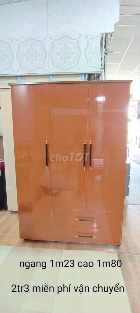 Tủ quần áo nhựa màu nâu mới. Mua bán Tủ, kệ gia đình tại Thành phố Vĩnh Long Vĩnh Long được đăng bởi Giang Nam hình 1