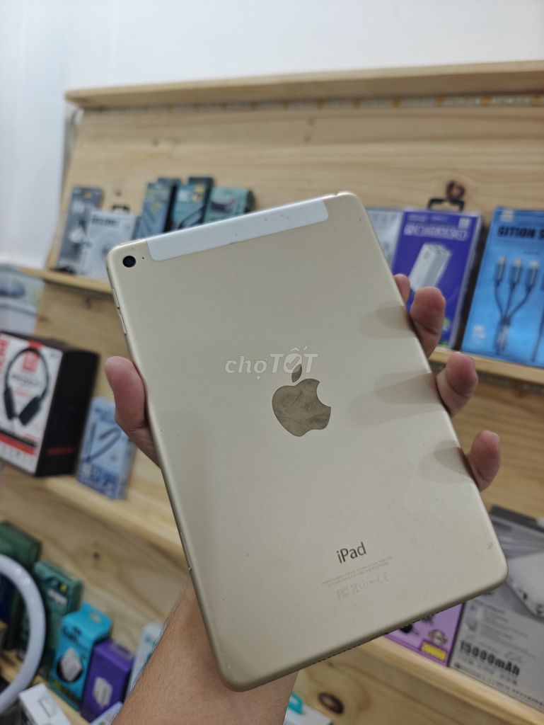 Apple iPad Mini 4 128GB Vàng. Mua bán Máy tính bảng tại Quận 8 Tp Hồ Chí Minh được đăng bởi Đam Mê Công Nghệ hình 1