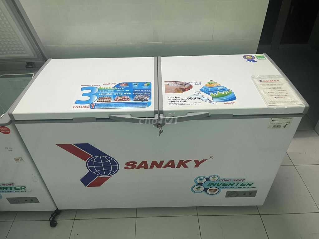 💥Thanh Lí Tủ Đông SANAKY400L INVERTER ĐỜI MỚI 99%💥