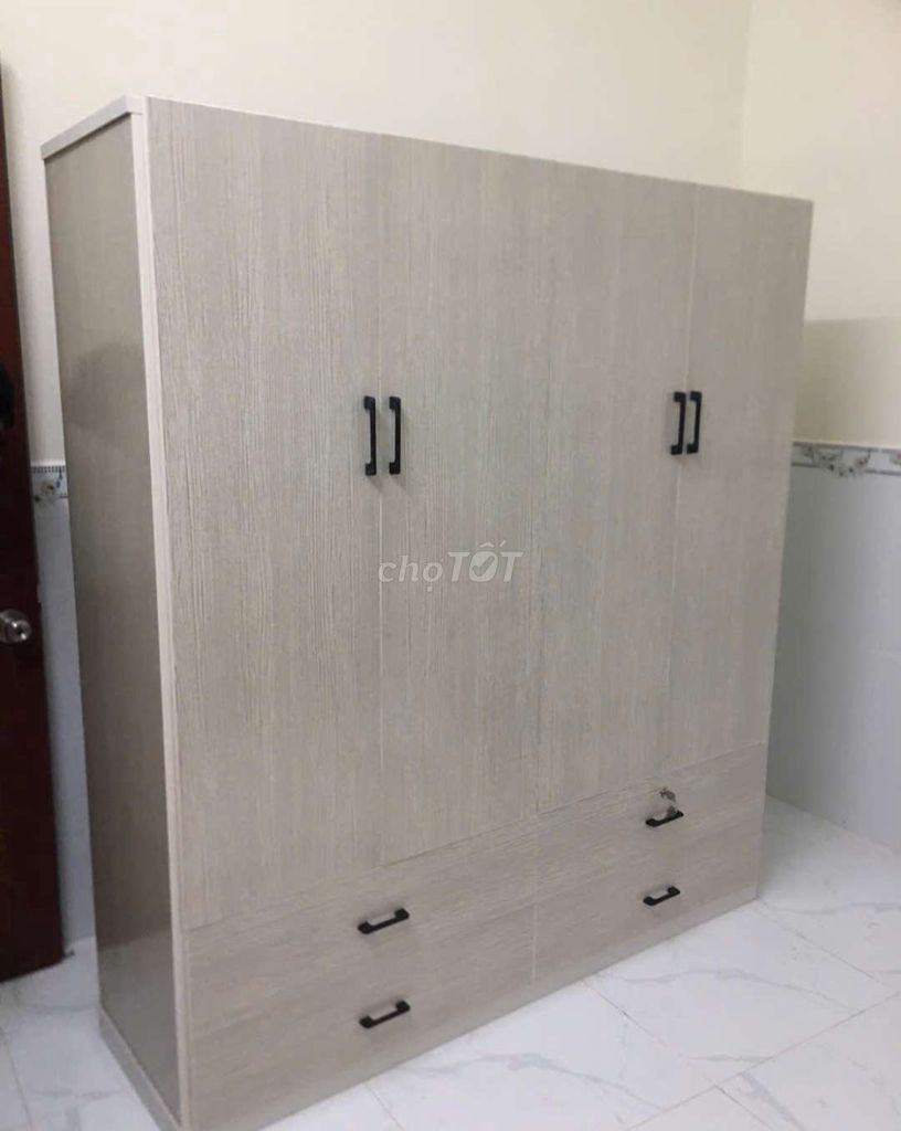 TỦ NHỰA ĐÀI LOAN 4 CÁNH MÀU VÂN GỖ SỒI . Mua bán Tủ, kệ gia đình tại Thành phố Thủ Đức Tp Hồ Chí Minh được đăng bởi Tủ nhựa đài loan hoàng quân hình 1