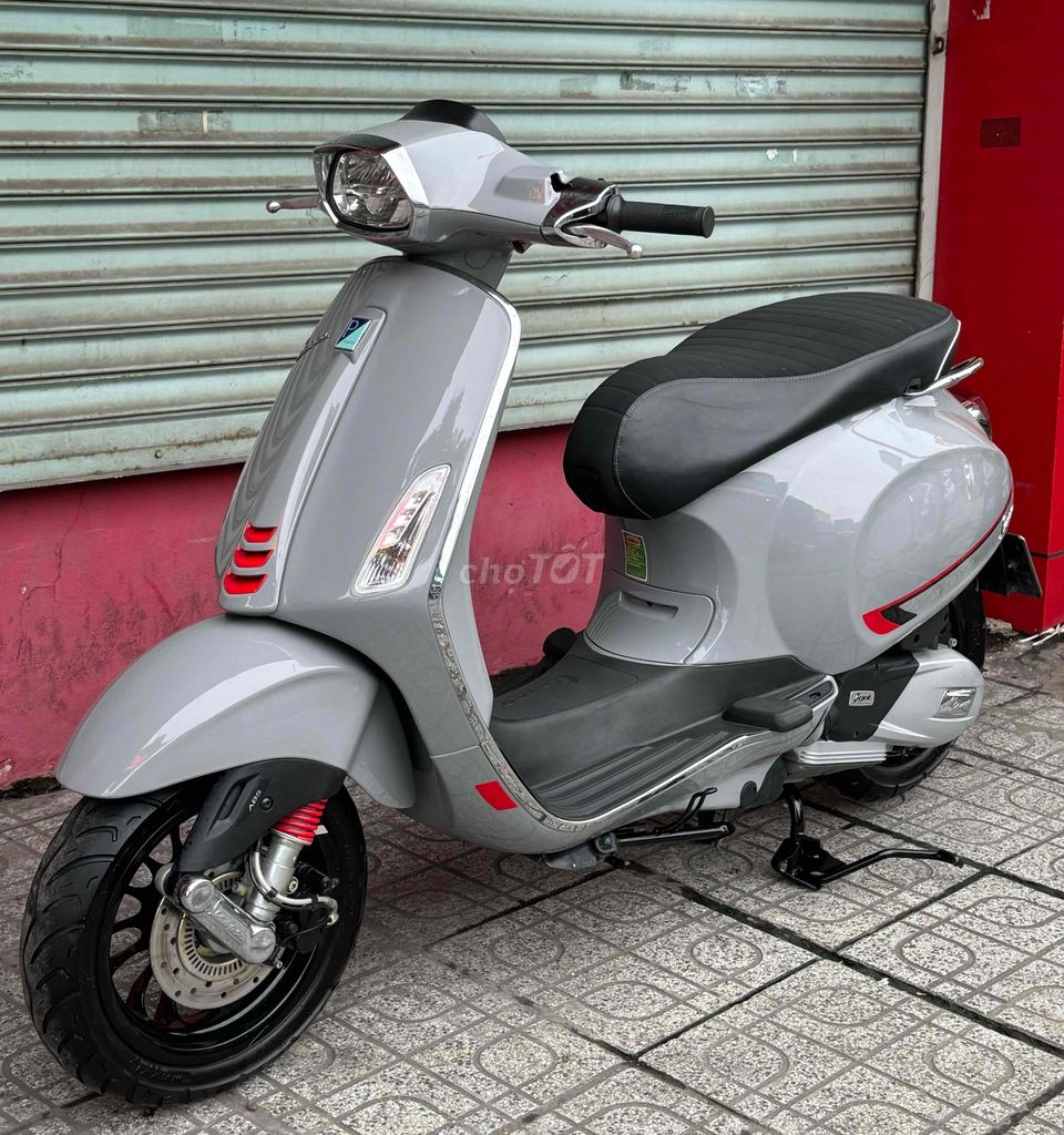 vespa sprin 125cc bản S xám xi măng siêu lướt