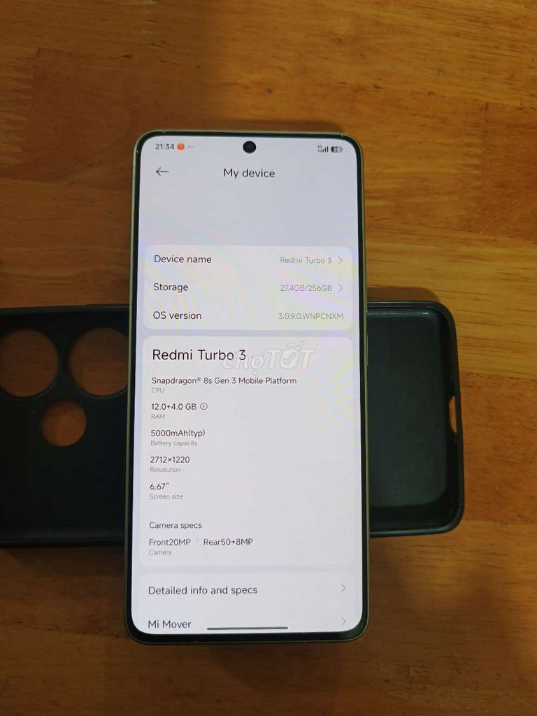 Xiaomi Redmi Turbo 3 12GB/256GB Xám. Mua bán Điện thoại tại Quận 1 Tp Hồ Chí Minh được đăng bởi Panther hình 1