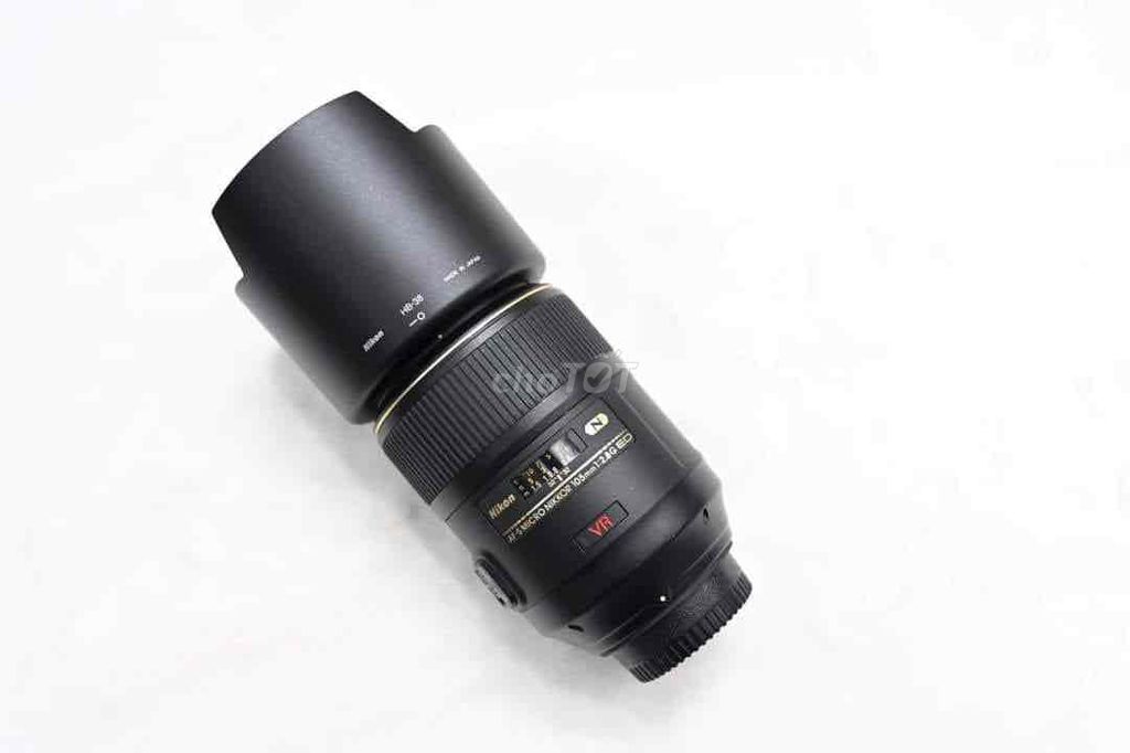 Nikon 105 2.8 Nano VR Macro Đẹp kính đẹp nắp Hood