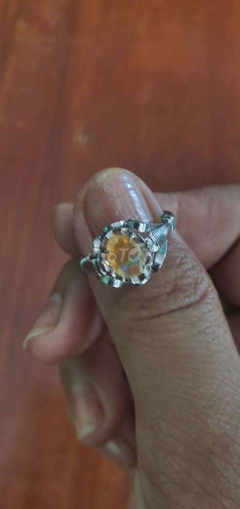 Nhẫn nữ bạc Opal lửa Ni 12. Mua bán Phụ kiện thời trang khác tại Huyện Vĩnh Hưng Long An được đăng bởi Tuyết Trần hình 1