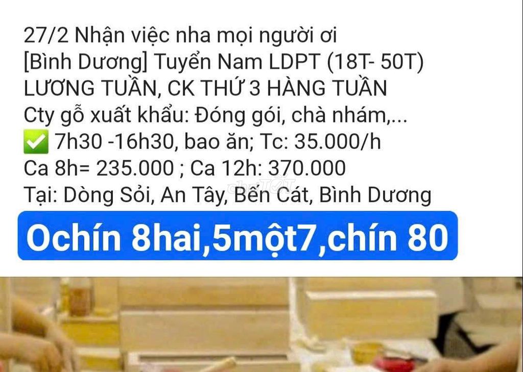 Việc làm bình dương