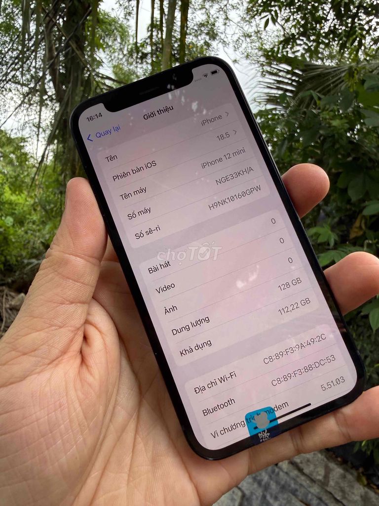 iPhone 12 mini 128GB quốc tế pin 96% máy zin all f. Mua bán Điện thoại tại Thành phố Sa Đéc Đồng Tháp được đăng bởi Lê Minh Lâm Hà hình 1