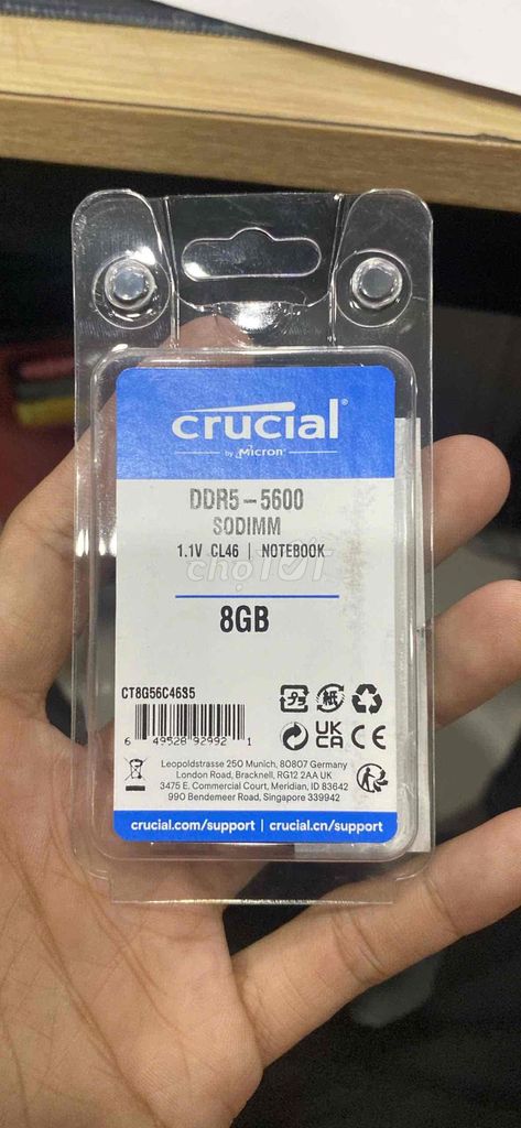 RAM Laptop Crucial DDR5-5600 8GB. Mua bán Linh kiện (RAM, Card...) tại Quận 7 Tp Hồ Chí Minh được đăng bởi Anh Kiệt hình 1